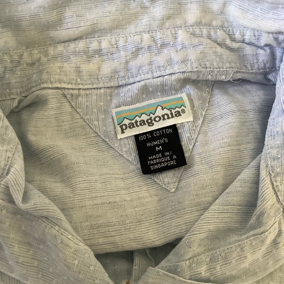 Patagonia Light Blue Button-Up Shirt - Picture 7 of 11